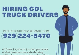 Hiring CDL truck drivers - TEAM and Solo